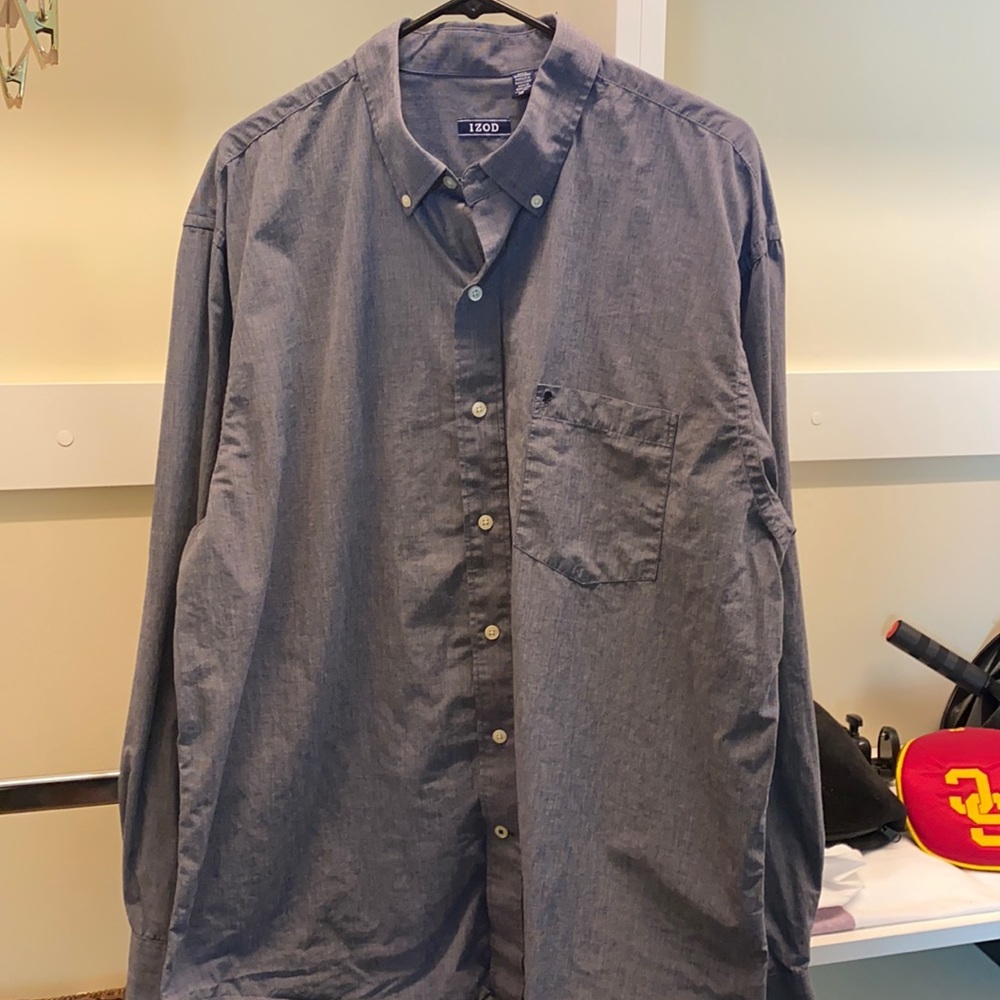 Izod Denim color button down